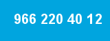 966 220 40 12 966 220 40 12